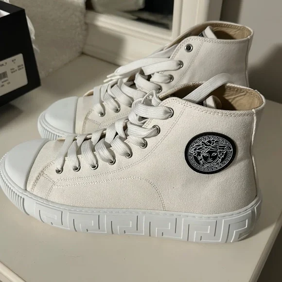 Brand New Versace sneakers Versace | Shoes | Black And Yellow Men Versace Sneakers  main image 4
